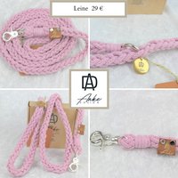 Hundeleine, Sehr Leicht Und 100 % Baumwolle Handmade Anthrazit von AnkeDesignShop