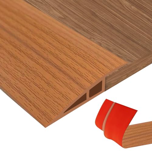 PVC Türschwellen Leiste, Übergangsprofil Selbstklebend (Gelbe Eiche, für 5mm bis 10mm, 1M) von AnkekolyStar