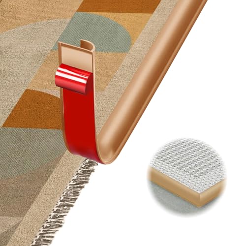 Selbstklebende Randleiste für Teppiche, PVC boden übergangsleiste, Übergangsleiste von Teppich zu Holzboden, Randversiegelungsleiste für Fußmatte, Teppich (Braun, 10 Meter) von AnkekolyStar