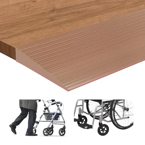 Türschwellenrampe, Selbstklebende Schwellenrampe aus Vollgummi, Belastung 800 kg, Rampe für Rollstuhl, staubsauger, Roboter, Kinderwagen oder e Scooter von AnkekolyStar