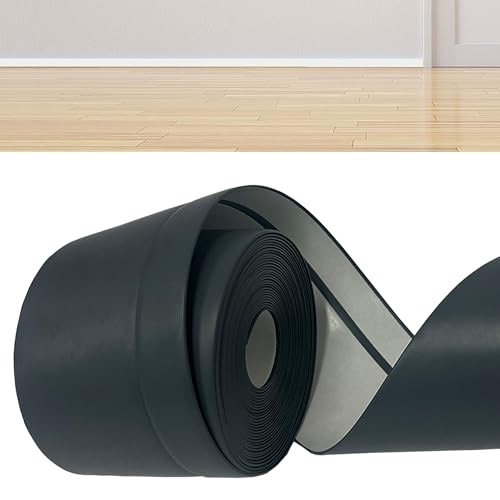 Weichsockelleiste Selbstklebend 18 Meter - Sockelleisten aus PVC Breite 50+20mm, Flexible Fussleisten Selbstklebend für Küchenabschlussleiste, Badezimmer, Schlafzimmern und Wohnzimmern von AnkekolyStar
