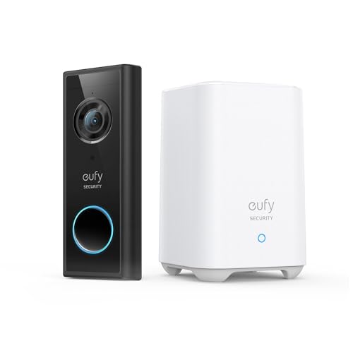 Anker Innovations Anker eufy Video-Türklingel, Akku-betrieben, kabellos, schwarz, E82101W4 von eufy