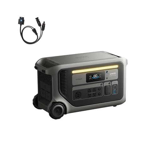 Anker SOLIX F3000 Tragbare Kraftstation 3072Wh 6000W Aufladen Solargeneratoren für den Heimgebrauch Erweiterbar auf 24kWh Funktioniert mit Generator für Stromausfälle, Camping, RVs, Notfälle von Anker SOLIX