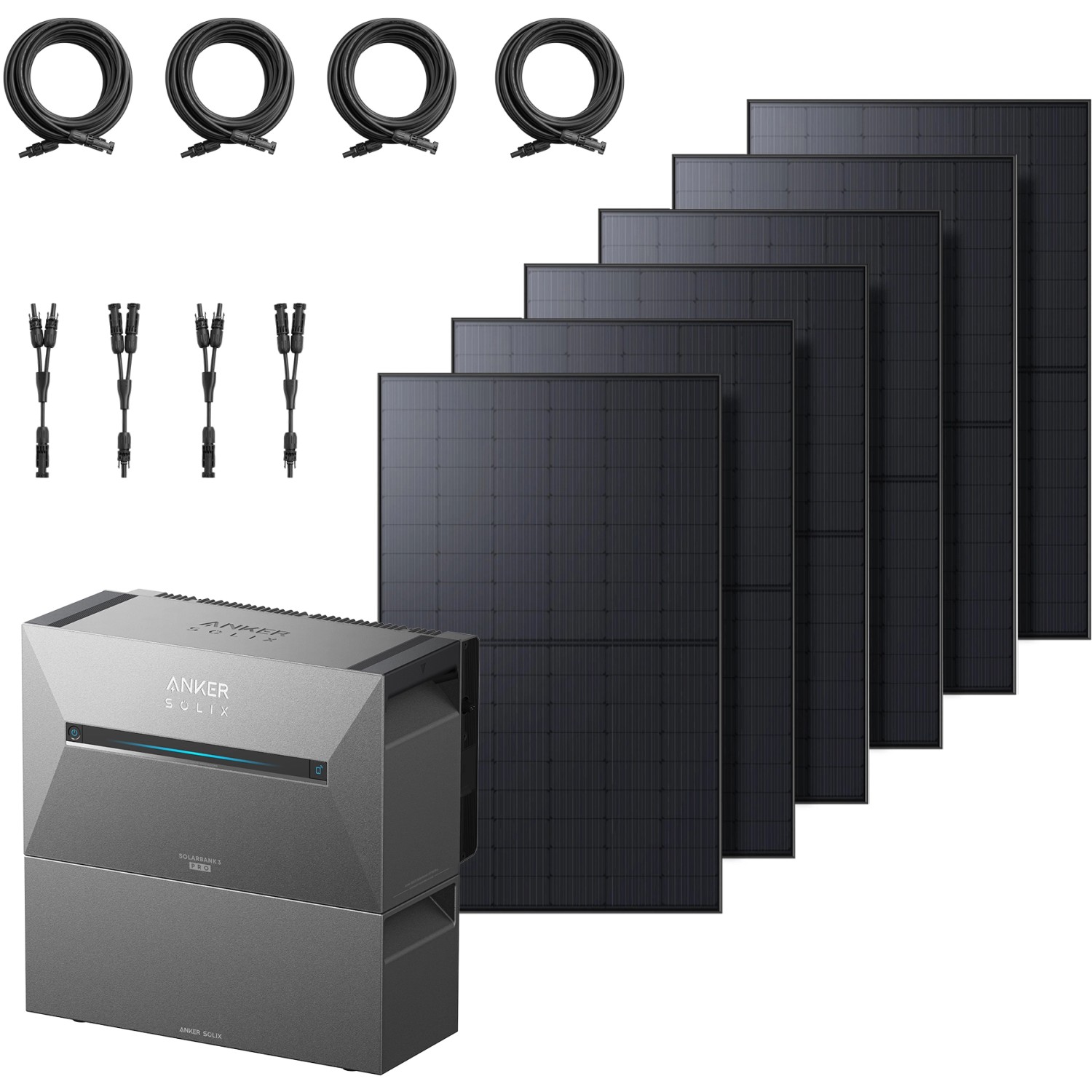 Anker Solix Solarbank 3 E2700 Pro mit 1 BP2700 und 6 RS40D Solarpanels Anker Solix Solarbank 3 E2700 Pro mit 1 BP2700 und 6 RS40D Solarpanels von Anker SOLIX