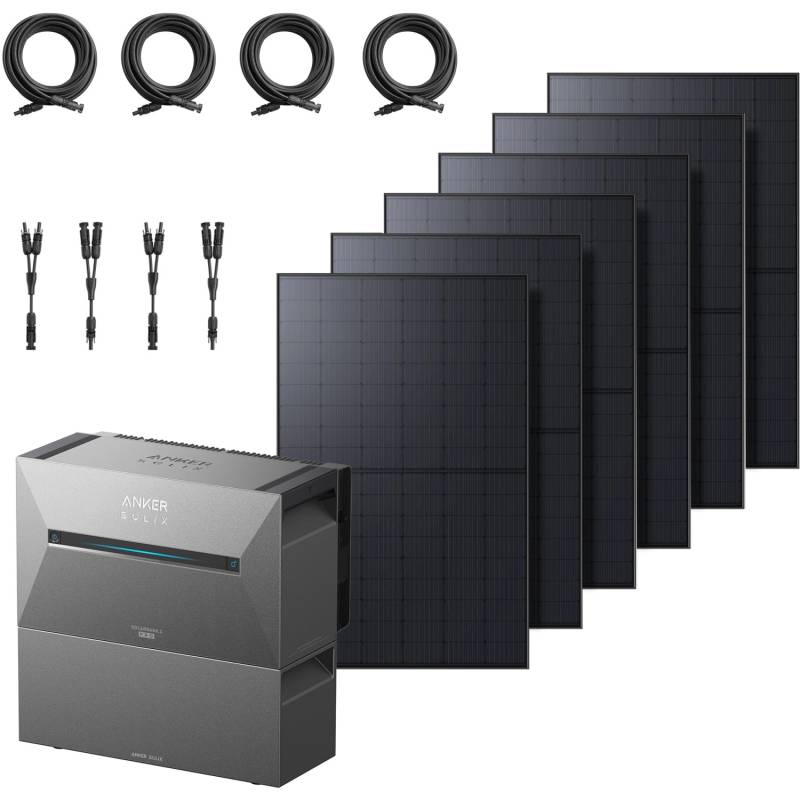 Anker Solix Solarbank 3 E2700 Pro mit 1 BP2700 und 6 RS40D Solarpanels von Anker SOLIX