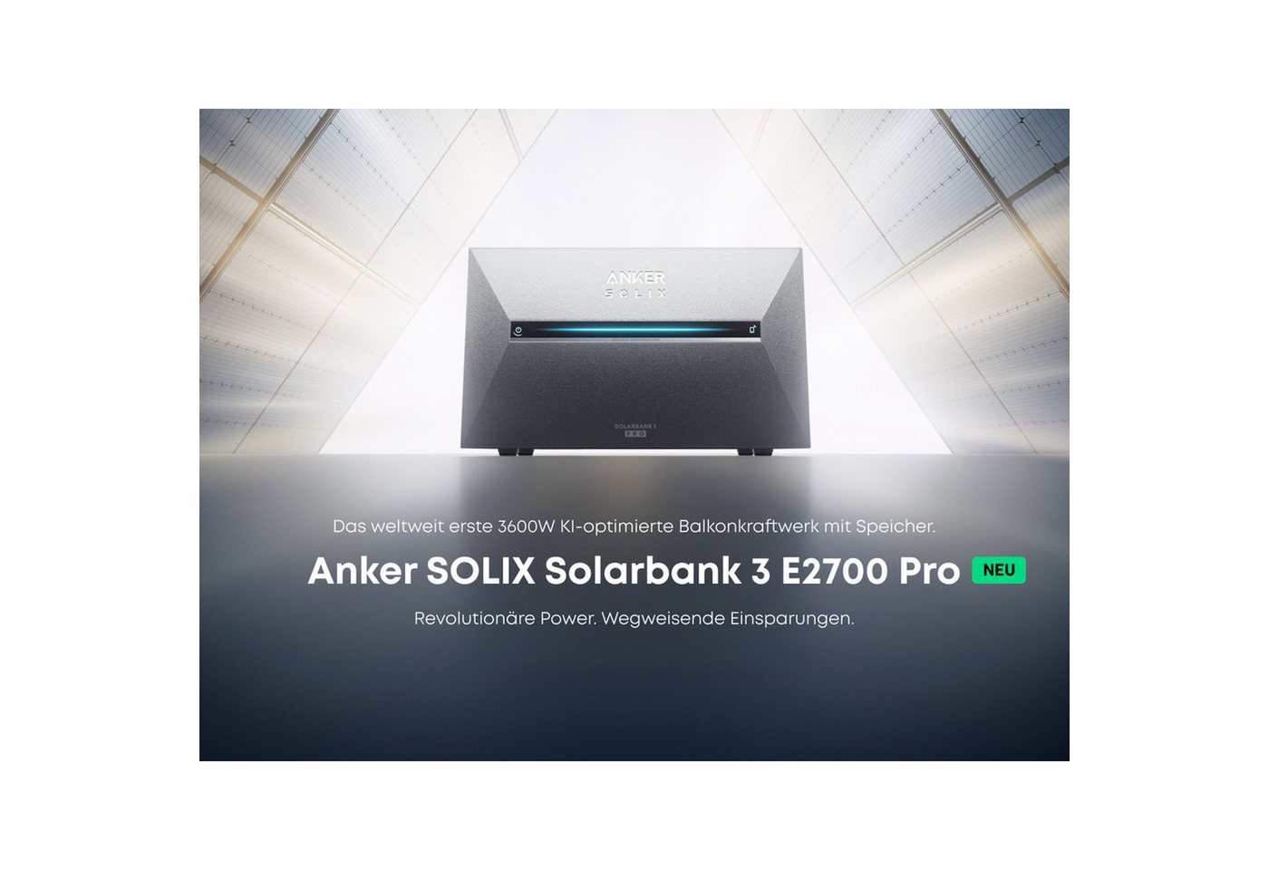 Anker ANKER SOLIX Solarspeicher E2700 Pro, 2,7kWh, Balkonkraftwerk Solarakkus Anker ANKER SOLIX Solarspeicher E2700 Pro, 2,7kWh, Balkonkraftwerk Solarakkus von Anker