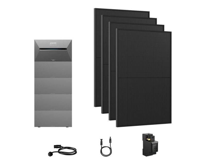 Anker Balkonkraftwerk 1760W Anker SOLIX Solarbank 3 E2700 Pro mit Zusatzsakkus und MC4 Kabel von Anker