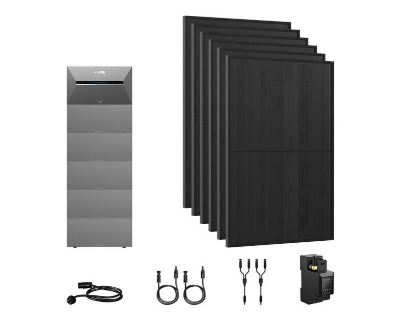 Anker Balkonkraftwerk 2640W Anker SOLIX Solarbank 3 E2700 Pro mit Zusatzsakkus und MC4 Kabel von Anker