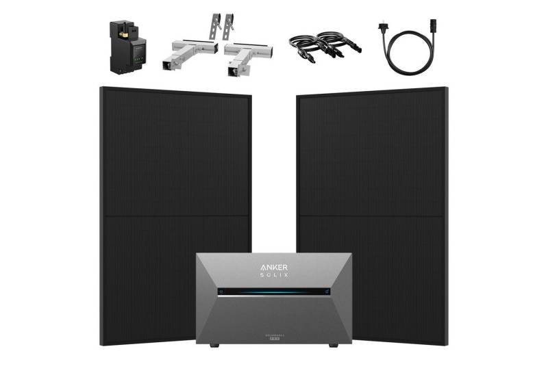 Anker Balkonkraftwerk 880W Anker SOLIX Solarbank 3 E2700 Pro mit Zusatzsakkus und MC4 Kabel von Anker
