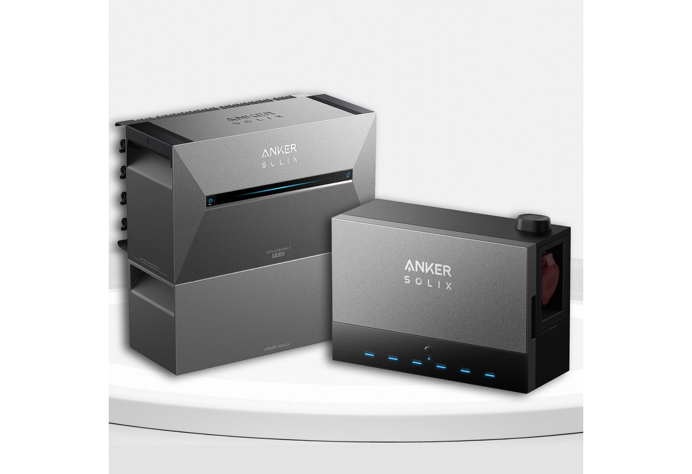 Anker Balkonkraftwerk Anker SOLIX Power Dock - Solarbank Multisystem, (mit Anker Solix Solarbank 3 E2700 Pro und BP2700) von Anker