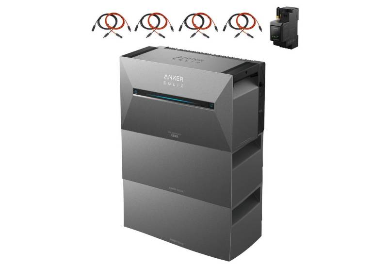 Anker Balkonkraftwerk Anker SOLIX Solarbank 3 E2700 Pro mit Speicher für Balkonkraftwerk, 1800 W, (Speicher mit integriertem Wechselrichter, All-in-One Stromspeicher 2,668kWh), KI-optimiertes Balkonkraftwerk mit Speicher - dynamische Überwachung von Anker
