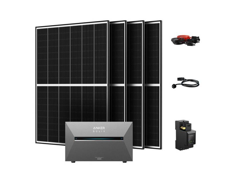 Anker Balkonkraftwerk Anker SOLIX Solarbank 3 E2700 Pro mit (2x oder 4x) JA Solar 445Wp, (4-St) von Anker