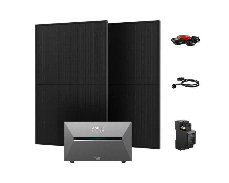 Anker Balkonkraftwerk BKW 880W/1760W Anker SOLIX Solarbank 3 E2700 Pro mit Smart Meter, (2-St) von Anker
