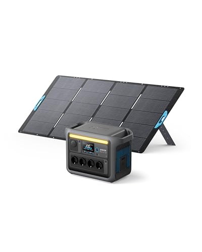 Anker SOLIX C1000 Set Tragbare Powerstation mit 400W Solarpanel von Anker