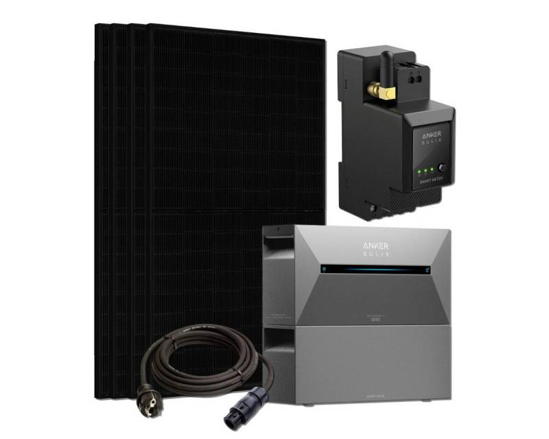 Anker Solaranlage 1760W Balkonkraftwerk Bifazial mit Anker Speicher & Erweiterung von Anker