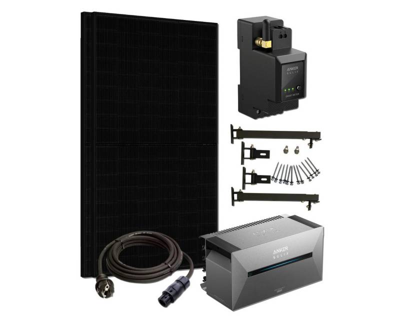 Anker Solaranlage 880W Balkonkraftwerk Anker Solarbank 2 Pro & Halterung Komplettset von Anker