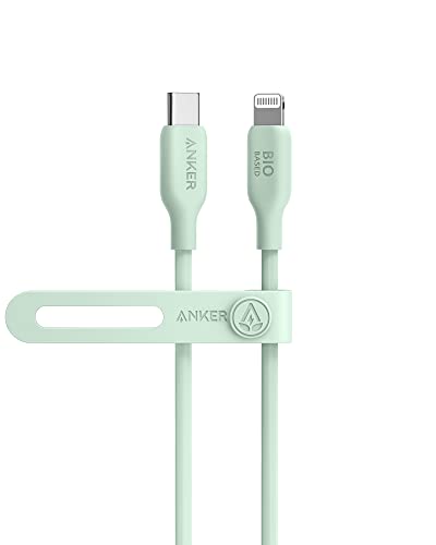 Anker USB-C auf Lightning Kabel, 541 Kabel (Naturgrün, 90cm), MFi zertifiziert, Bio Schnellladekabel für iPhone 14 14 Pro 14 Pro Max 13 13 Pro 12 11 X XS XR 8 Plus (Ohne Netzteil) von Anker