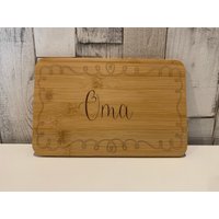Frühstücksbrettchen Personalisiert Mit Name/Oma Opa Geschenkidee Zum Geburtstag von AnkerLinni