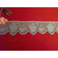 Gehäkelte Gardine Oder Borte, 100cm X 13cm Gehäkelte Gardine Oder Borte, 100cm X 13cm von AnkesHaekelshop