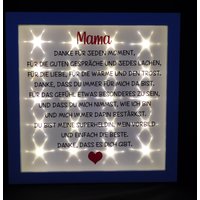 Beleuchteter Bilderrahmen, Leuchtrahmen in Weiß Für Mama, Geschenk Zum Muttertag, Geburtstag Danke Mutti, Mutter Beleuchteter Bilderrahmen, Leuchtrahmen in Weiß Für Mama, Geschenk Zum Muttertag, Geburtstag Danke Mutti, Mutter von AnkesHandmadeShop