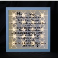 Leuchtrahmen, Beleuchteter Bilderrahmen in Weiß " Hör Zu, Wenn... ", Beleuchtung, Geschenk, Dekoration, Wohnaccessoires Leuchtrahmen, Beleuchteter Bilderrahmen in Weiß " Hör Zu, Wenn... ", Beleuchtung, Geschenk, Dekoration, Wohnaccessoires von AnkesHandmadeShop