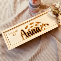 Aufbewahrungsbox Für Taufkerzen | Personalisierte Kerzenbox Mit Namen Holzkiste Gravur Die Taufkerze Aufbewahrungsbox Für Taufkerzen | Personalisierte Kerzenbox Mit Namen Holzkiste Gravur Die Taufkerze von AnkeskreativeSuite
