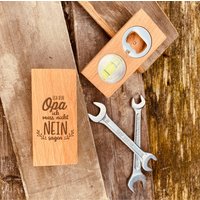 Flaschenöffner Aus Holz Mit Gravur | Geschenke Für Bierliebhaber Personalisierter Geschenk Zum Vatertag von AnkeskreativeSuite