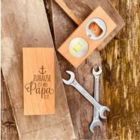 Flaschenöffner Aus Holz Mit Gravur | Geschenke Für Bierliebhaber Personalisierter Geschenk Zum Vatertag von AnkeskreativeSuite