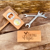 Flaschenöffner Aus Holz Mit Gravur | Geschenke Für Bierliebhaber Personalisierter Geschenk Zum Vatertag von AnkeskreativeSuite