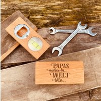 Flaschenöffner Aus Holz Mit Gravur | Geschenke Für Bierliebhaber Personalisierter Geschenk Zum Vatertag von AnkeskreativeSuite
