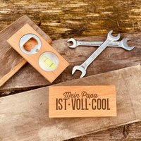 Flaschenöffner Aus Holz Mit Gravur | Geschenke Für Bierliebhaber Personalisierter Geschenk Zum Vatertag von AnkeskreativeSuite