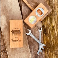 Flaschenöffner Aus Holz Mit Gravur | Geschenke Für Bierliebhaber Personalisierter Geschenk Zum Vatertag von AnkeskreativeSuite