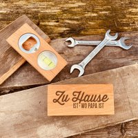 Flaschenöffner Aus Holz Mit Gravur | Geschenke Für Bierliebhaber Personalisierter Geschenk Zum Vatertag von AnkeskreativeSuite