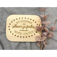 Frühstücksbrett Erzieherin Schneidebrett Erzieher Kindergarten von AnkeskreativeSuite