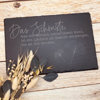 Gedenkplatte Für Grab | Steinplatte Mit Gravur Stein Grabschmuck Grabdekoration Aus Naturstein Schöner Trauerspruch von AnkeskreativeSuite