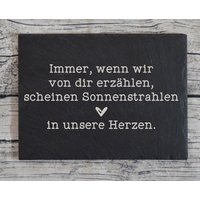 Gedenkplatte Für Grab | Steinplatte Mit Gravur Stein Grabschmuck Grabdekoration Aus Naturstein in Liebevoller Erinnerung von AnkeskreativeSuite