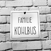 Personalisiertes Türschild | Individuelles Haustürschild Klingelschild in Verschiedenen Farben Ein Hingucker An Der Tür von AnkeskreativeSuite