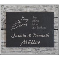 Türschild Mit Gravur Personalisieren | Individuelles Namensschild Für Die Tür Geschenk Zum Einzug Wohnungstürschild von AnkeskreativeSuite
