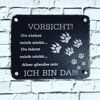 Warnschild Hund | Hundeschilder Für Gartenzaun Zum Aufhängen Warnung Vor Dem Hinweisschild Hunde von AnkeskreativeSuite