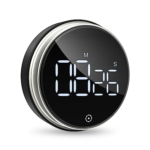 Ankilo Kitchen Timer Digitale, Küchentimer Magnetisch, Eieruhr, Kurzzeitwecker, LED Visuelle Timer, Lauter Alarm,Countdown Countup Timer für Kochen, Backen, Sport, Studieren von Ankilo