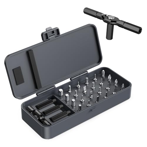 Ankilo Ratschenschraubendreher mit 32PCS Magnetic Bit, 34-in-1 Manueller DIY-Magnetischer Multi-BitSatz mit abnehmbarem Ratschengriff Ankilo Ratschenschraubendreher mit 32PCS Magnetic Bit, 34-in-1 Manueller DIY-Magnetischer Multi-BitSatz mit abnehmbarem Ratschengriff von Ankilo