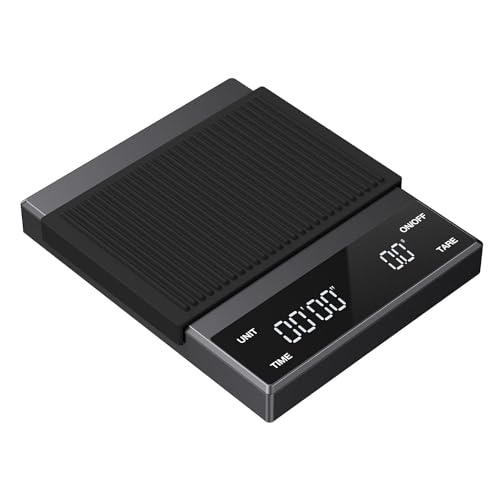 Ankilo Küchenwaagen, Kaffeewaage mit Timer, Neueste Wiederaufladbare Digital Espresso Waage mit 3 Einheiten, 3kg/0,1g hochpräzise Espressowaage, Tropfkaffeewaage, Coffee scale, Tara, misst in g/oz/ml Ankilo Küchenwaagen, Kaffeewaage mit Timer, Neueste Wiederaufladbare Digital Espresso Waage mit 3 Einheiten, 3kg/0,1g hochpräzise Espressowaage, Tropfkaffeewaage, Coffee scale, Tara, misst in g/oz/ml von Ankilo