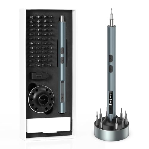 Ankilo Mini Elektrischer Schraubendreher Set,52 in 1 Präzisions Power Schraubendreher Set mit 48 Bits,Magnetische Feinmechaniker Schraubenzieher,Elektroschrauber mit LED-Leuchten für Telefon Ankilo Mini Elektrischer Schraubendreher Set,52 in 1 Präzisions Power Schraubendreher Set mit 48 Bits,Magnetische Feinmechaniker Schraubenzieher,Elektroschrauber mit LED-Leuchten für Telefon von Ankilo