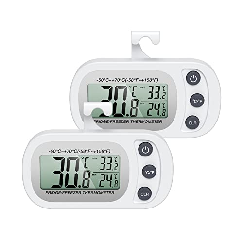 Ankilo Digitales Gefrierschrank Kühlschrank Thermometer, Kabelloses Innenthermometer mit Magnetisch, Max/Min Aufzeichnungsfunktion, Innenraum Thermometer für Zuhause, Restaurants 2 der Ankilo Digitales Gefrierschrank Kühlschrank Thermometer, Kabelloses Innenthermometer mit Magnetisch, Max/Min Aufzeichnungsfunktion, Innenraum Thermometer für Zuhause, Restaurants 2 der von Ankilo