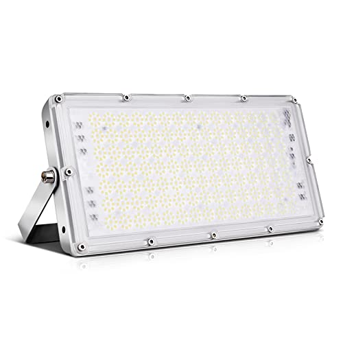 Ankishi 100W LED Strahler Außen, 60500K Kaltweiß LED Fluter, Superhell 10000LM Flutlicht IP65 Wasserfest Aussenstrahler Flutlichtstrahler LED Scheinwerfer Licht Aussenstrahler für Garten, Garage von Ankishi