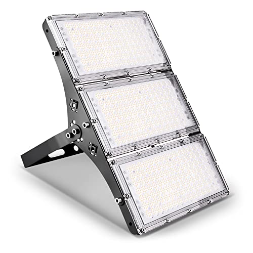 Ankishi LED Strahler Außen,LED Strahler 300W, Superhell 30000LM LED Scheinwerfer außen, 3000K Warmweiß Außenleuchte IP65 Wasserfest LED Fluter Außenstrahler für Hinterhof Auffahrt Garage Flur Garten von Ankishi