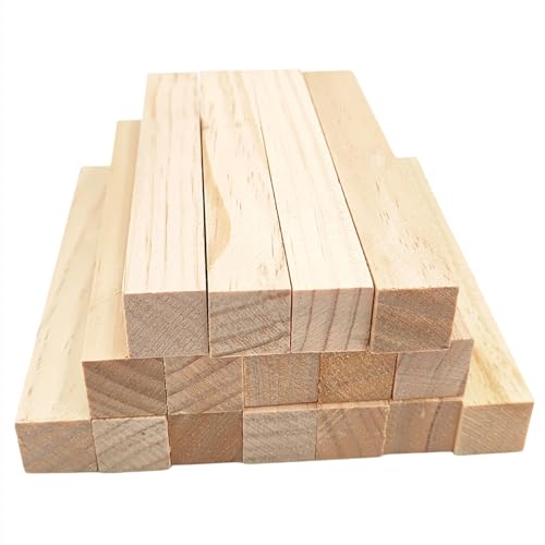 16 Stück Unfertige Holzschnitzblöcke, 15 x 2 x 2 cm Rechteckige Holzwürfel für Handwerk, Whittling Holz Blank Blocks für Holzschnitzen 16 Stück Unfertige Holzschnitzblöcke, 15 x 2 x 2 cm Rechteckige Holzwürfel für Handwerk, Whittling Holz Blank Blocks für Holzschnitzen von Anktily