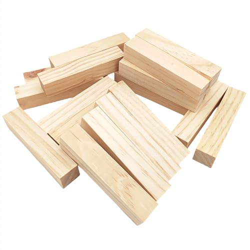 20 Stück Unfertige Holzschnitzblöcke, 10 x 2 x 2 cm Rechteckige Holzwürfel für Handwerk, Whittling Holz Blank Blocks für Holzschnitzen 20 Stück Unfertige Holzschnitzblöcke, 10 x 2 x 2 cm Rechteckige Holzwürfel für Handwerk, Whittling Holz Blank Blocks für Holzschnitzen von Anktily
