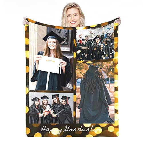 Personalisierte Decke Mit Foto,Fotodecke Mit Eigenem Foto,Worten Bild Collage Individuelle Decken, Geburtstags-Souvenir-Geschenke Personalisierte Decke für Vater, Mutter, Kinder, Hunde, Freunde von Anlewo