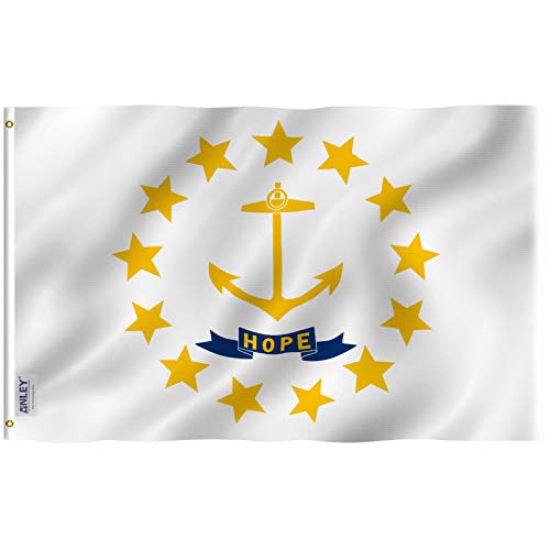 Anley Fly Breeze 3x5 Fuß Rhode Island State Flag - Lebendige Farbe und UV-beständig - Canvas Header und doppelt genäht - Rhode Island RI Flags Polyester mit Messingösen 3 x 5 Ft Anley Fly Breeze 3x5 Fuß Rhode Island State Flag - Lebendige Farbe und UV-beständig - Canvas Header und doppelt genäht - Rhode Island RI Flags Polyester mit Messingösen 3 x 5 Ft von Anley